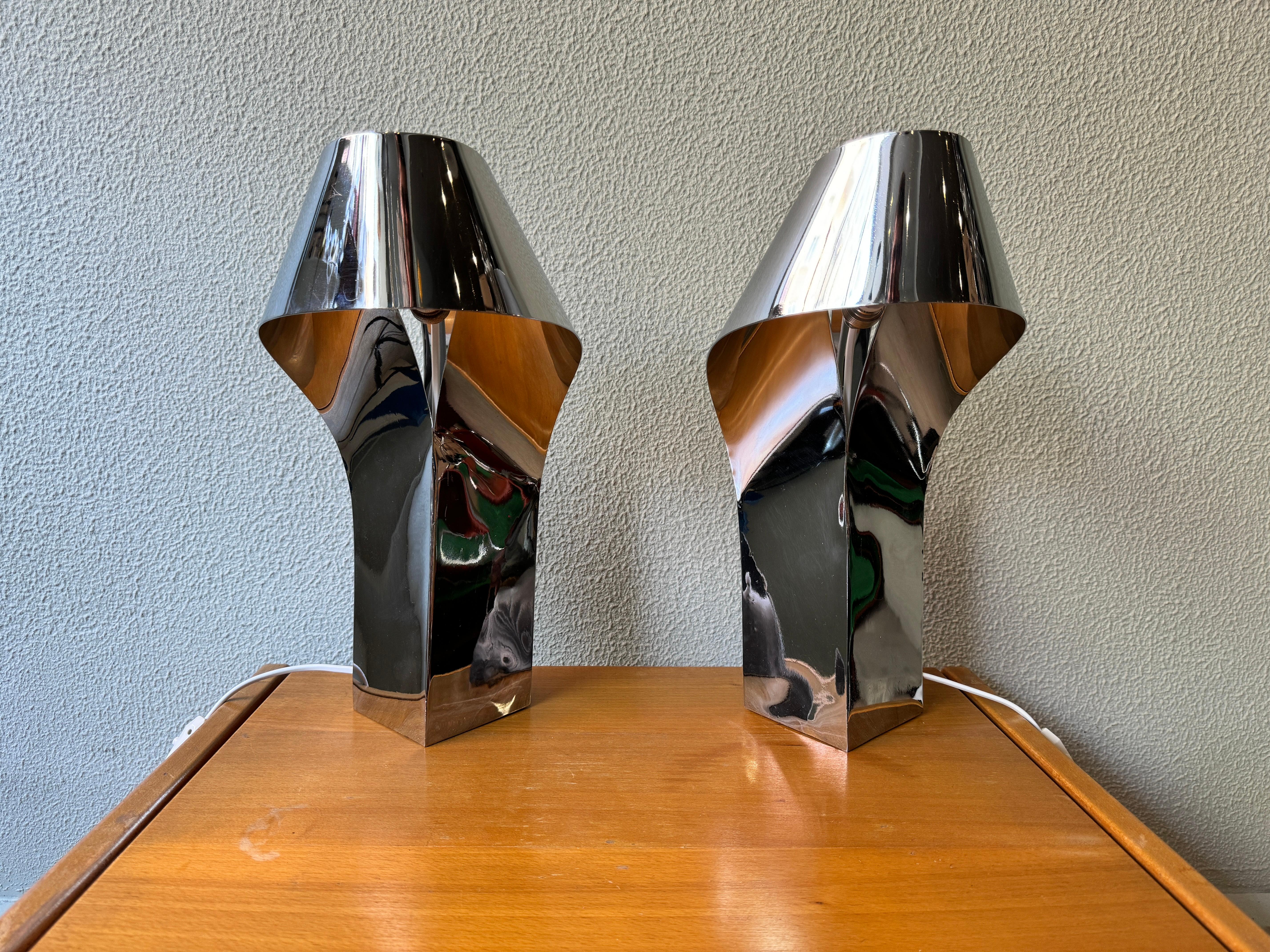 Pair of Reggiani Table Lamps 1970's In Good Condition In Lisboa, PT