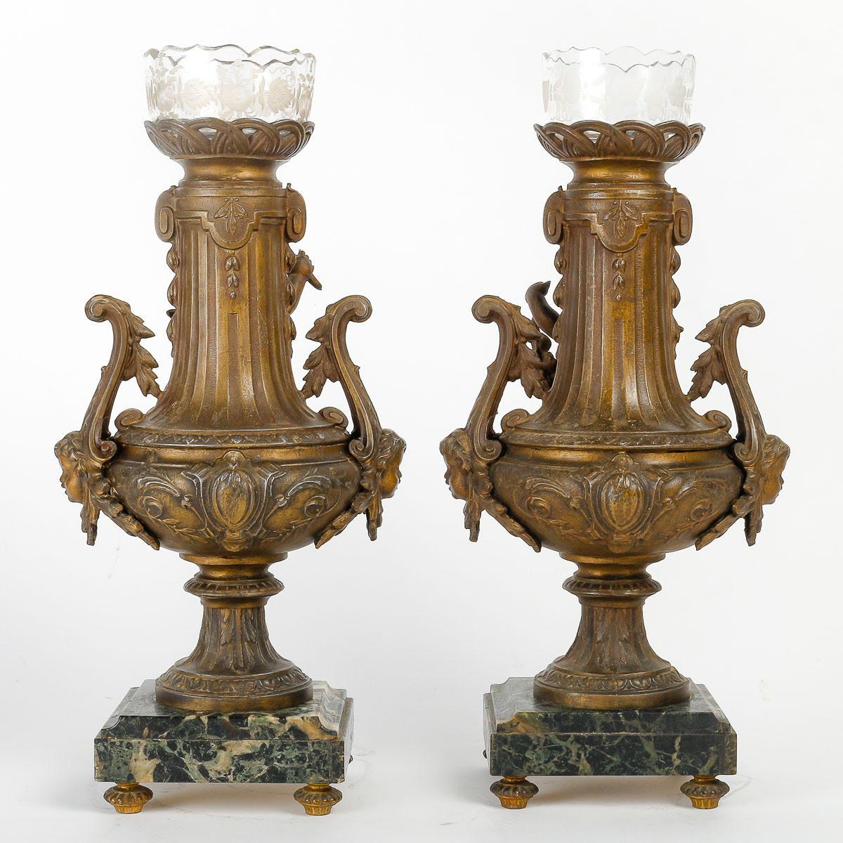 Pair of Regula Vases, 19th Century, Napoleon III Period. For Sale 2