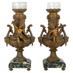 Antique Pair of Regula Vases, 19th Century, Napoleon III Period.