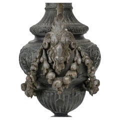 Pair of Regule Ewers on Marble Base.