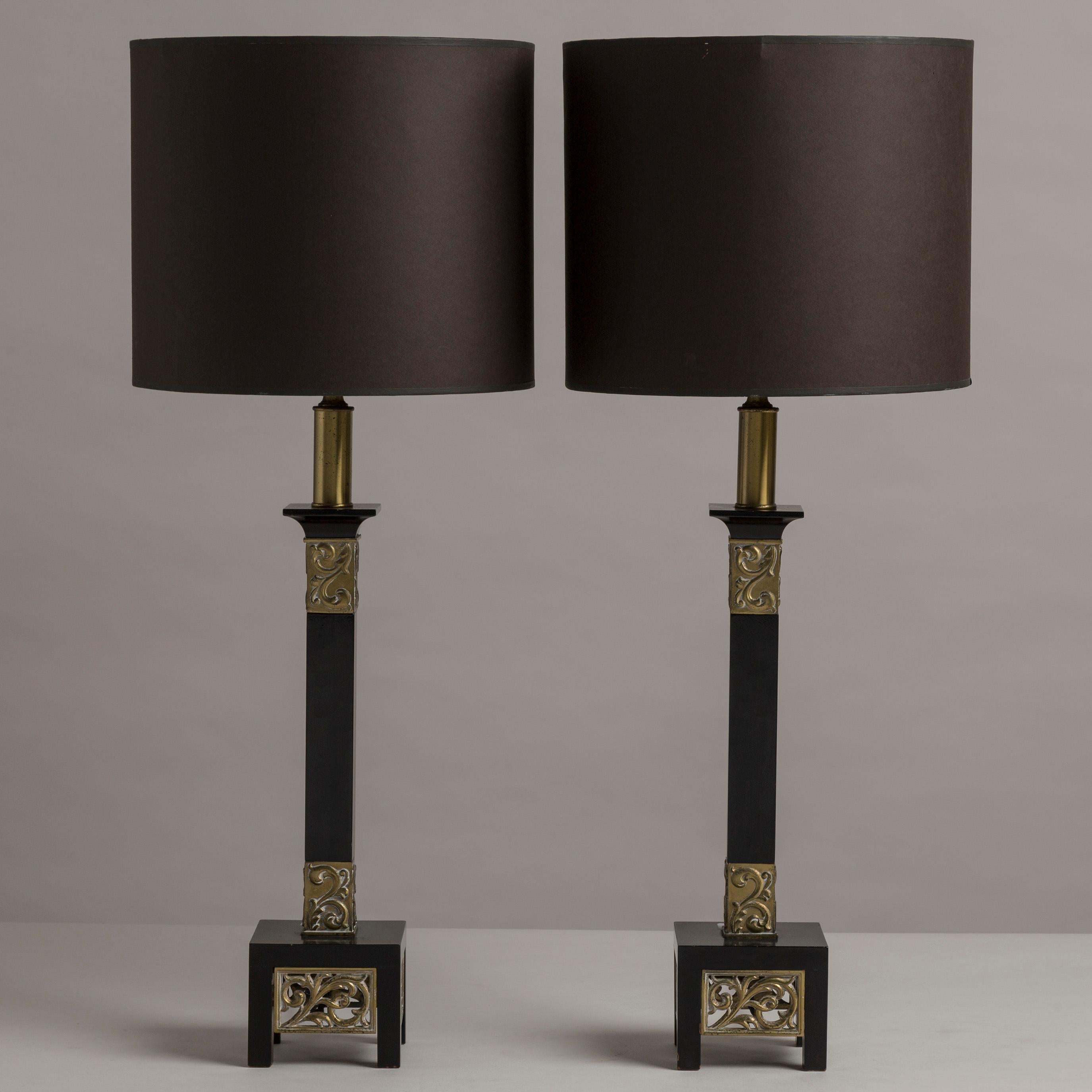 Mid-20th Century Pair of Rembrandt Classical Inspired Table Lamps, 1950s For Sale