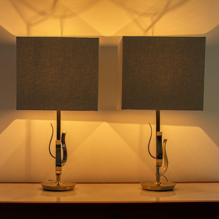 Mid-Century Modern Pair of Rembrandt Designed Lamps, 1950s For Sale