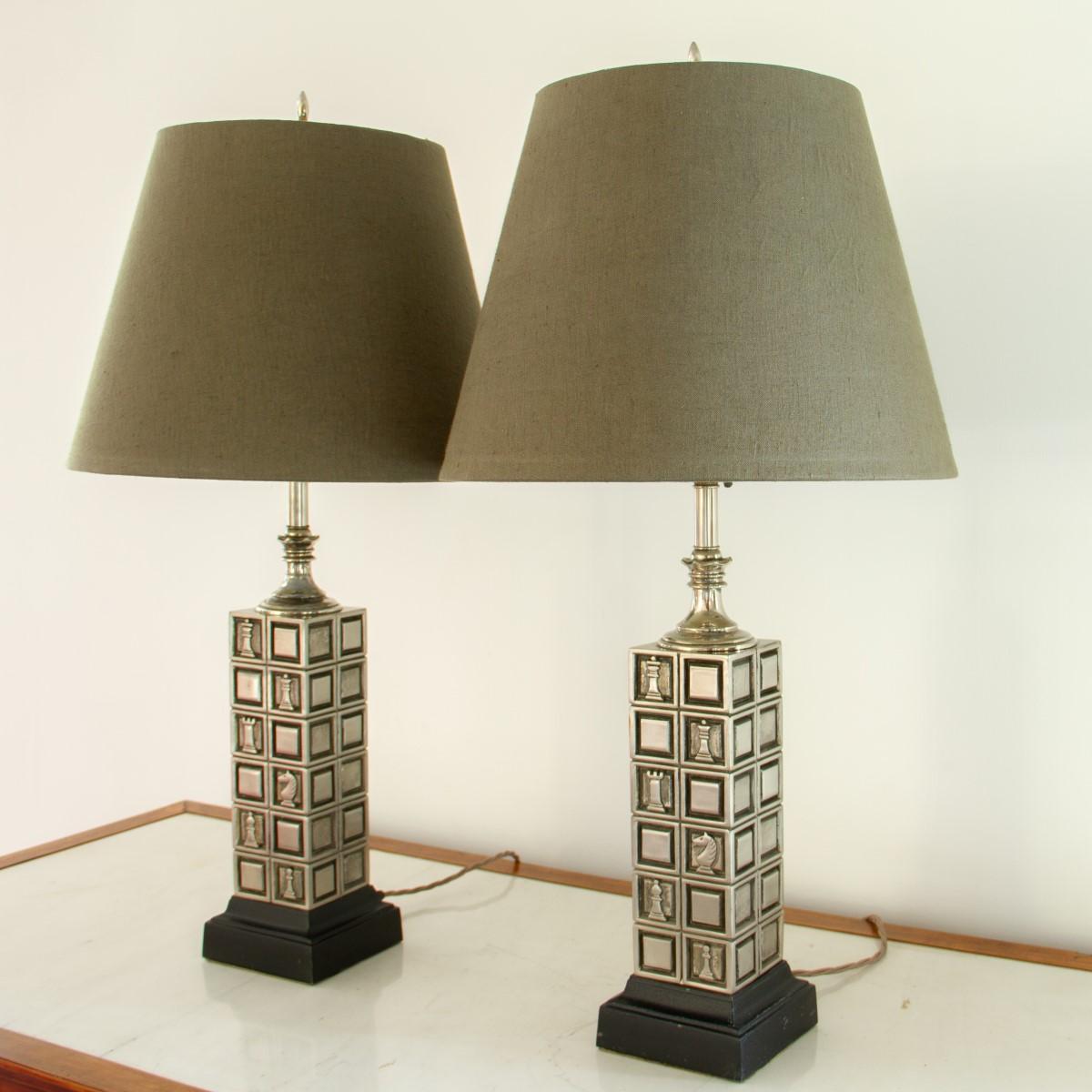 Pair of Rembrandt Designed Lamps, 1950s In Good Condition In Donhead St Mary, Wiltshire