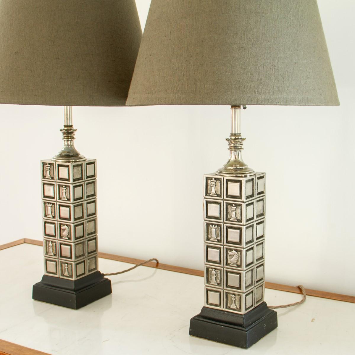 20th Century Pair of Rembrandt Designed Lamps, 1950s
