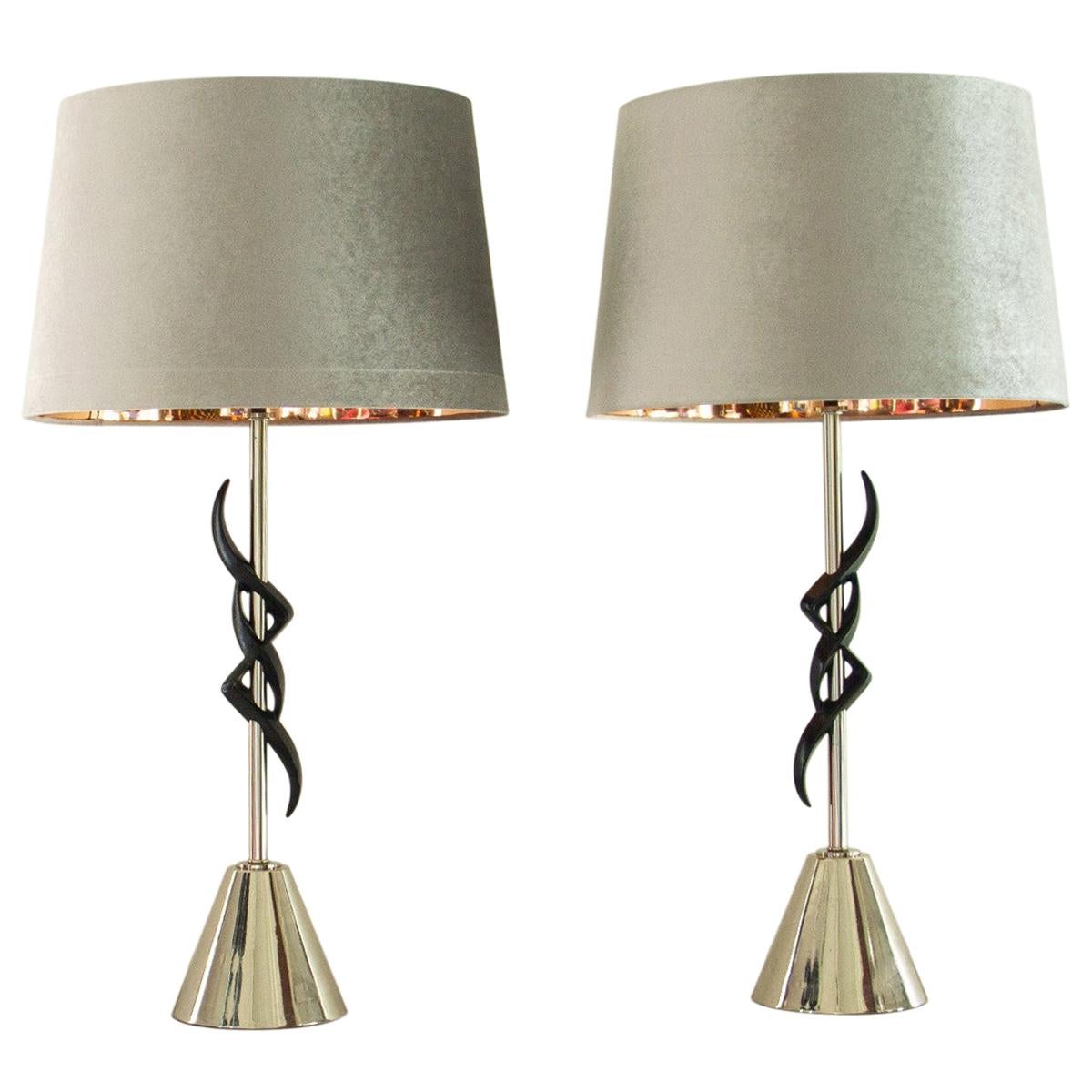Pair of Rembrandt Designed Lamps, 1950s