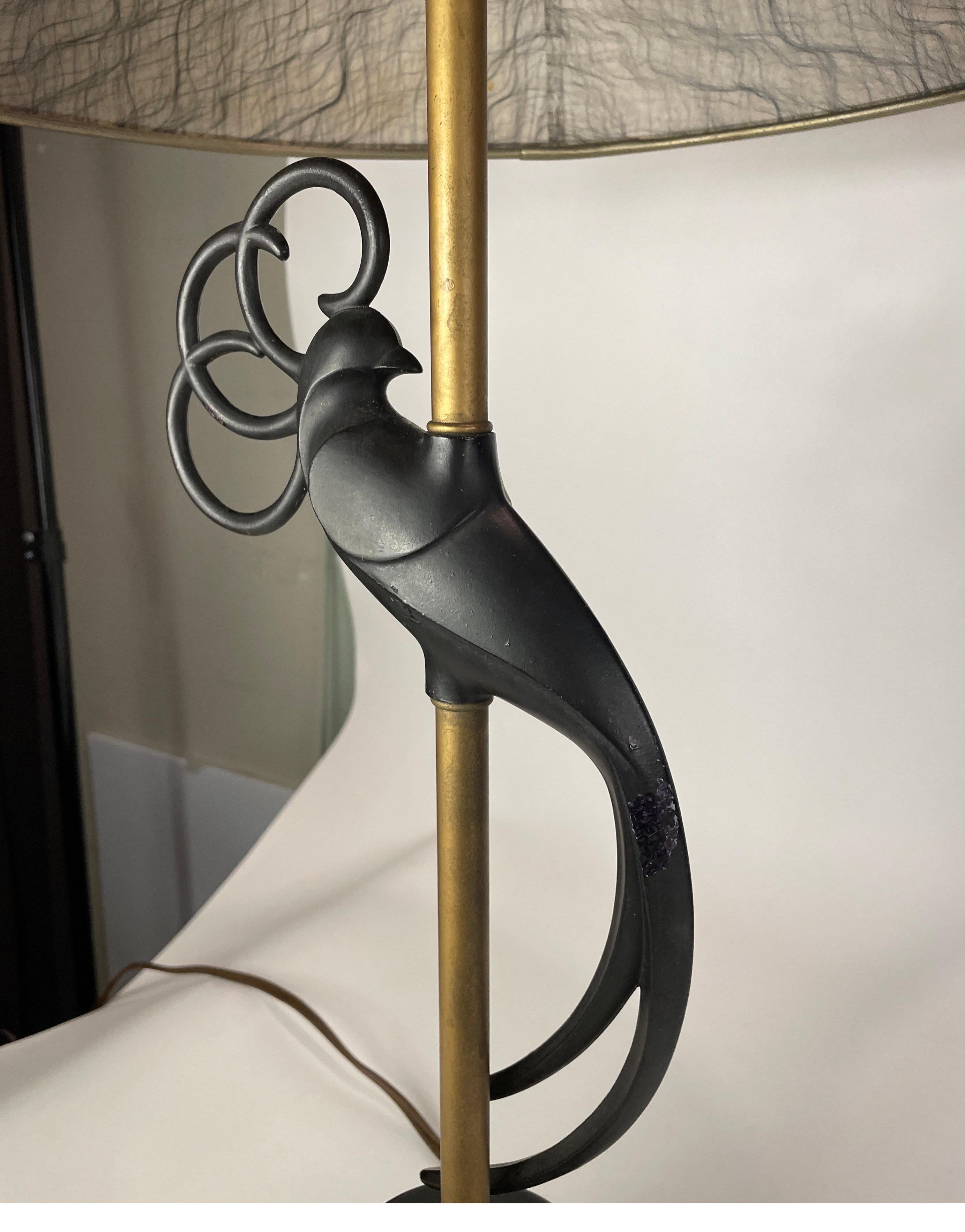 Milieu du XXe siècle Paire de lampes de table Rembrandt Lovebird en vente