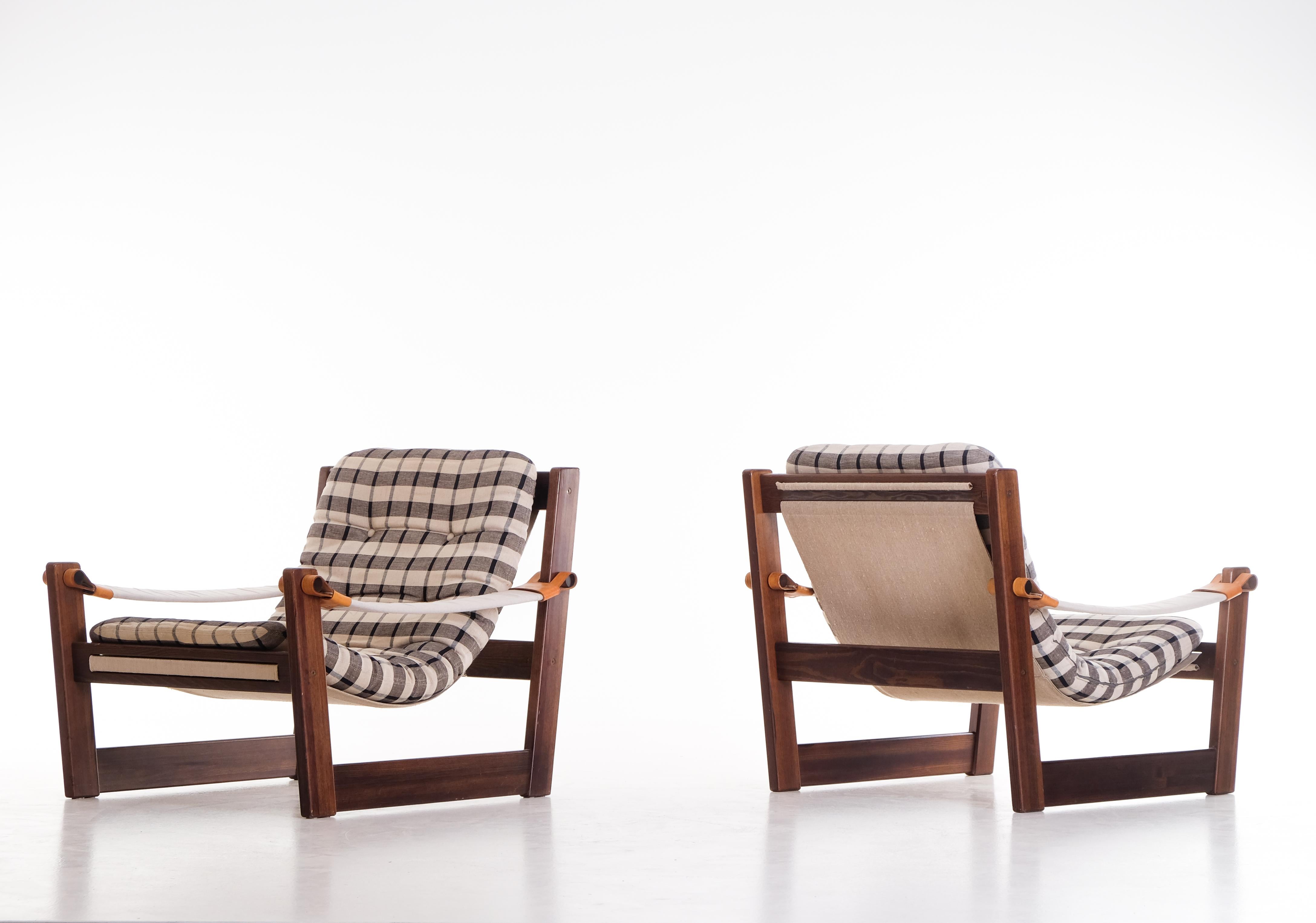 Late 20th Century Pair of 'Remo' Designed by Yngve Ekström, Sweden, 1970s For Sale