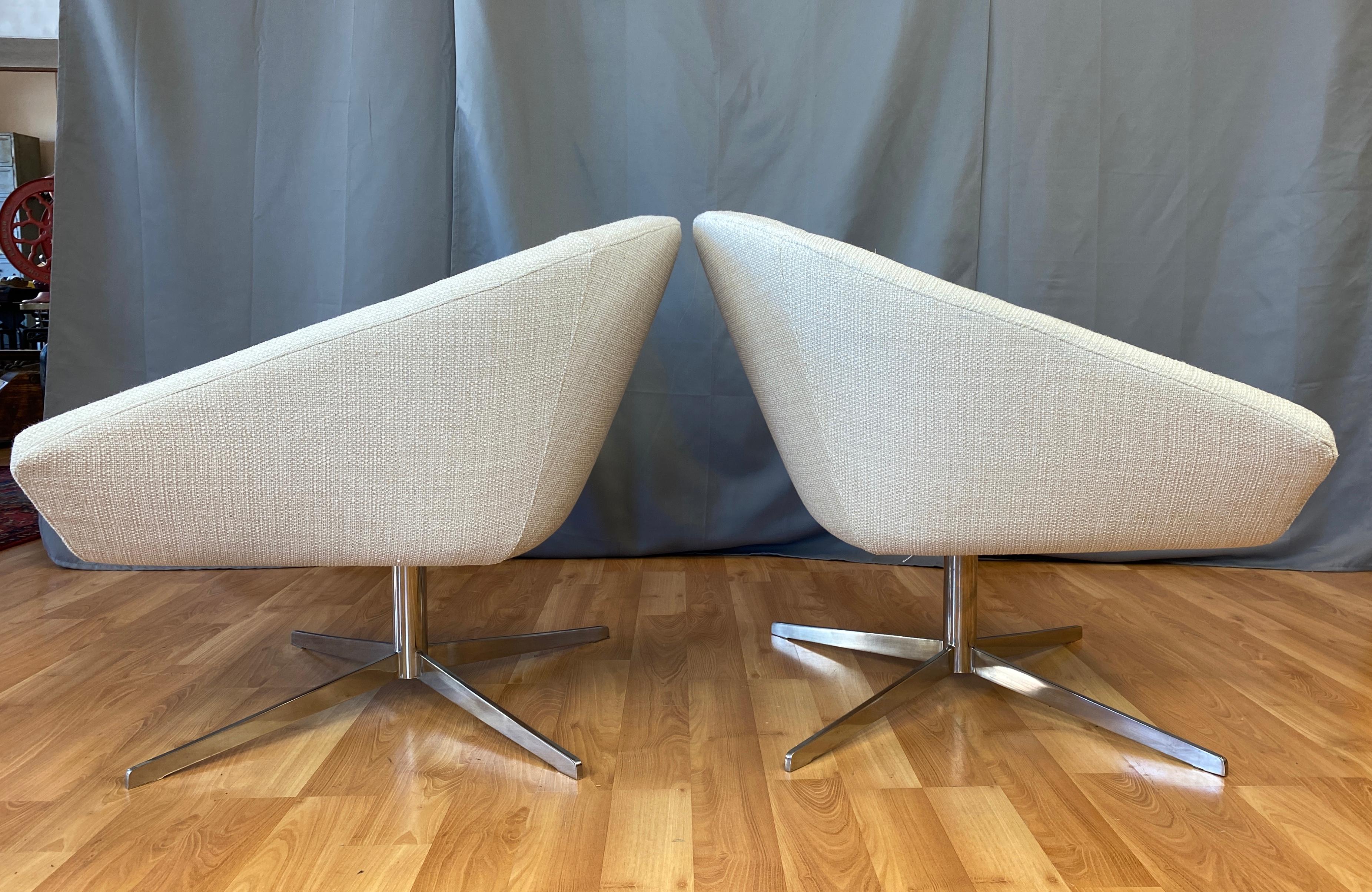 Pair of Remy Lounge Chairs by Jeffrey Bernett for Bernhardt Design 2