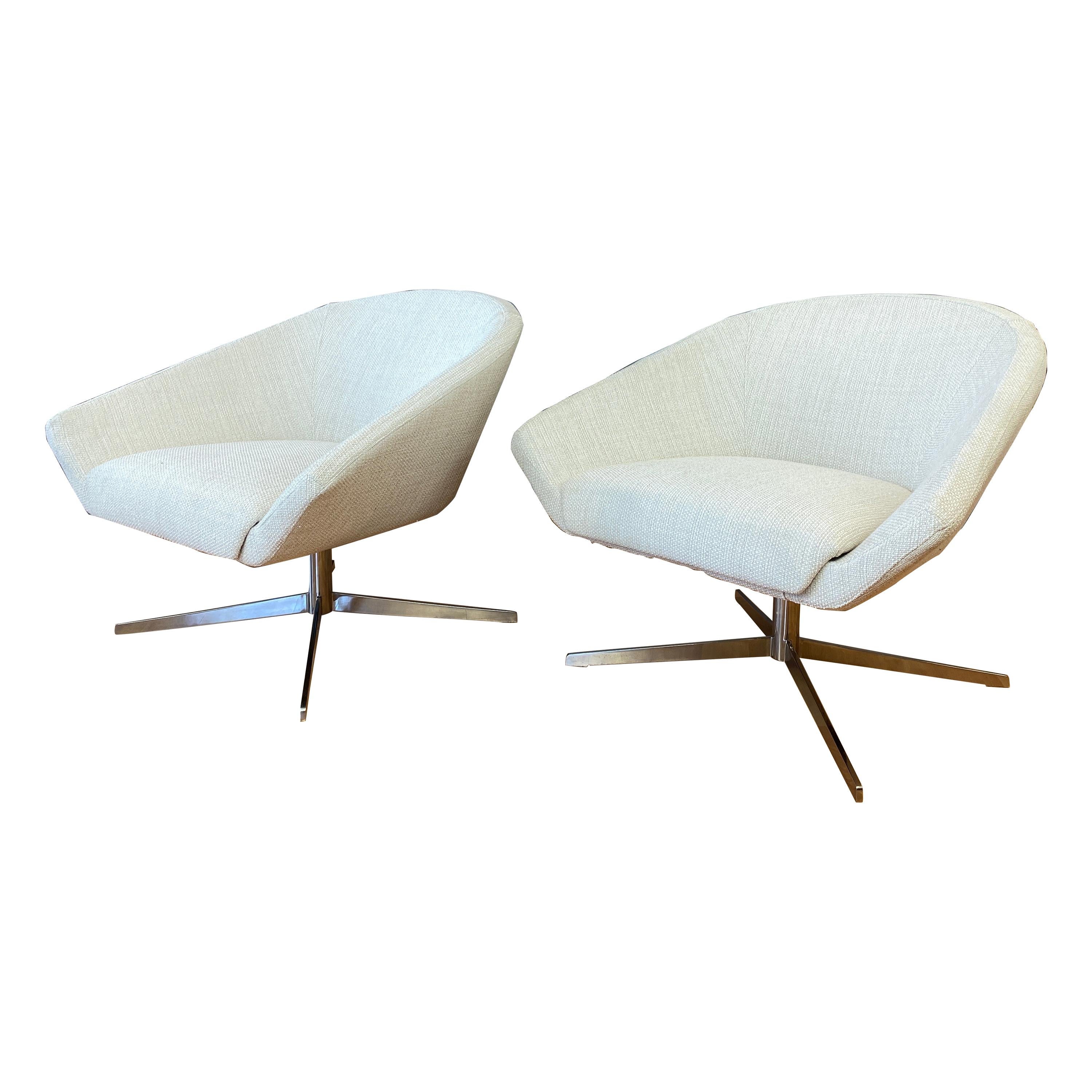 Pair of Remy Lounge Chairs by Jeffrey Bernett for Bernhardt Design