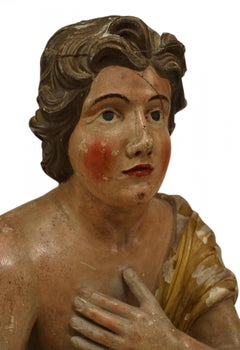 Pair of Renaissance Polychromed Kneeling Figures