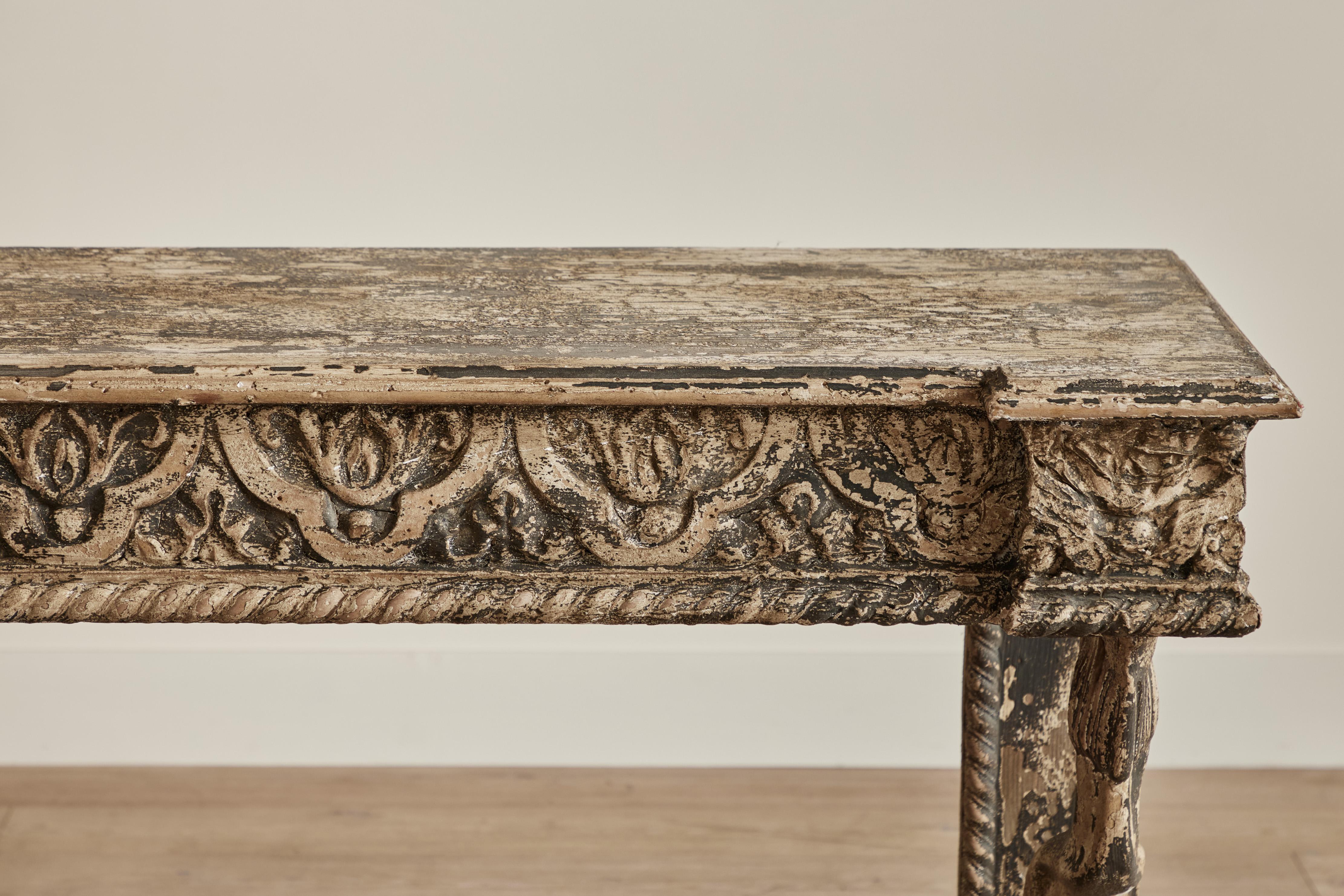 Pair of Renaissance Style Console Tables For Sale 1