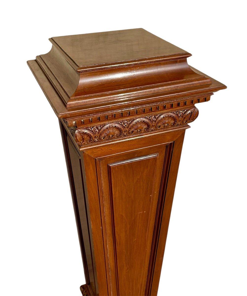 Paire de gaines / colonnes en noyer de style Renaissance en vente 1