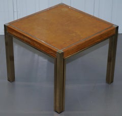 Pair of Renato Zevi 1923-1996 Maple & Brass Jeroen Markies Side End Lamp Tables