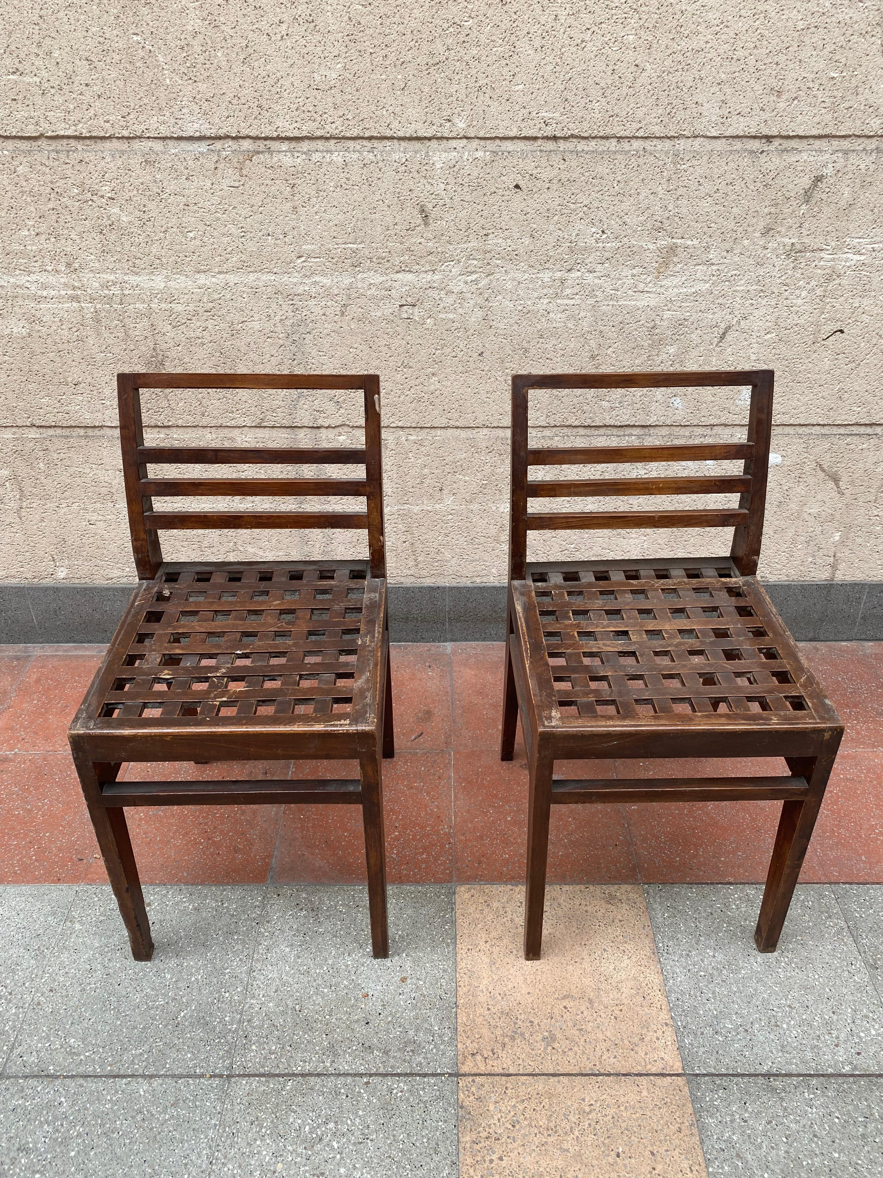Mid-20th Century Pair of René Gabriel chairs - Circa 1947/1950 Reconstruction furniture