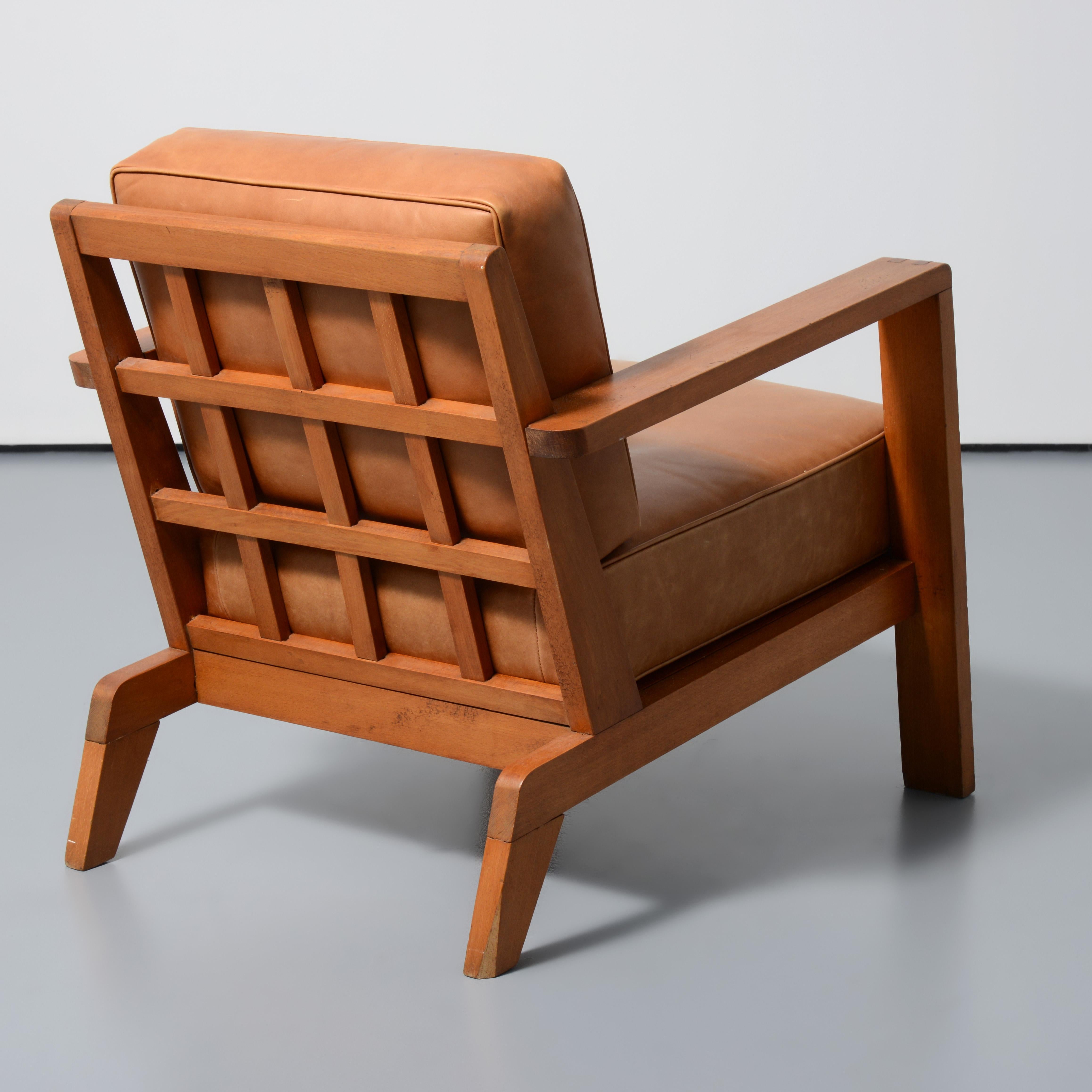 Pair of Rene Gabriel Lounge Chairs In Good Condition For Sale In Lake Worth Beach, FL