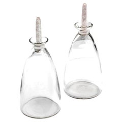 Pair of René Lalique Decanters in the 'Logelbach' Pattern