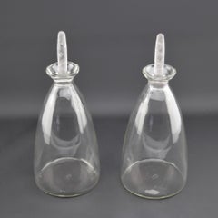 Pair of Rene Lalique Dornach design decanters C1927
