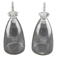 Pareja de decantadores diseño René Lalique Dornach C1927