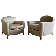 Pair of Rene Prou Armchairs, circa 1940