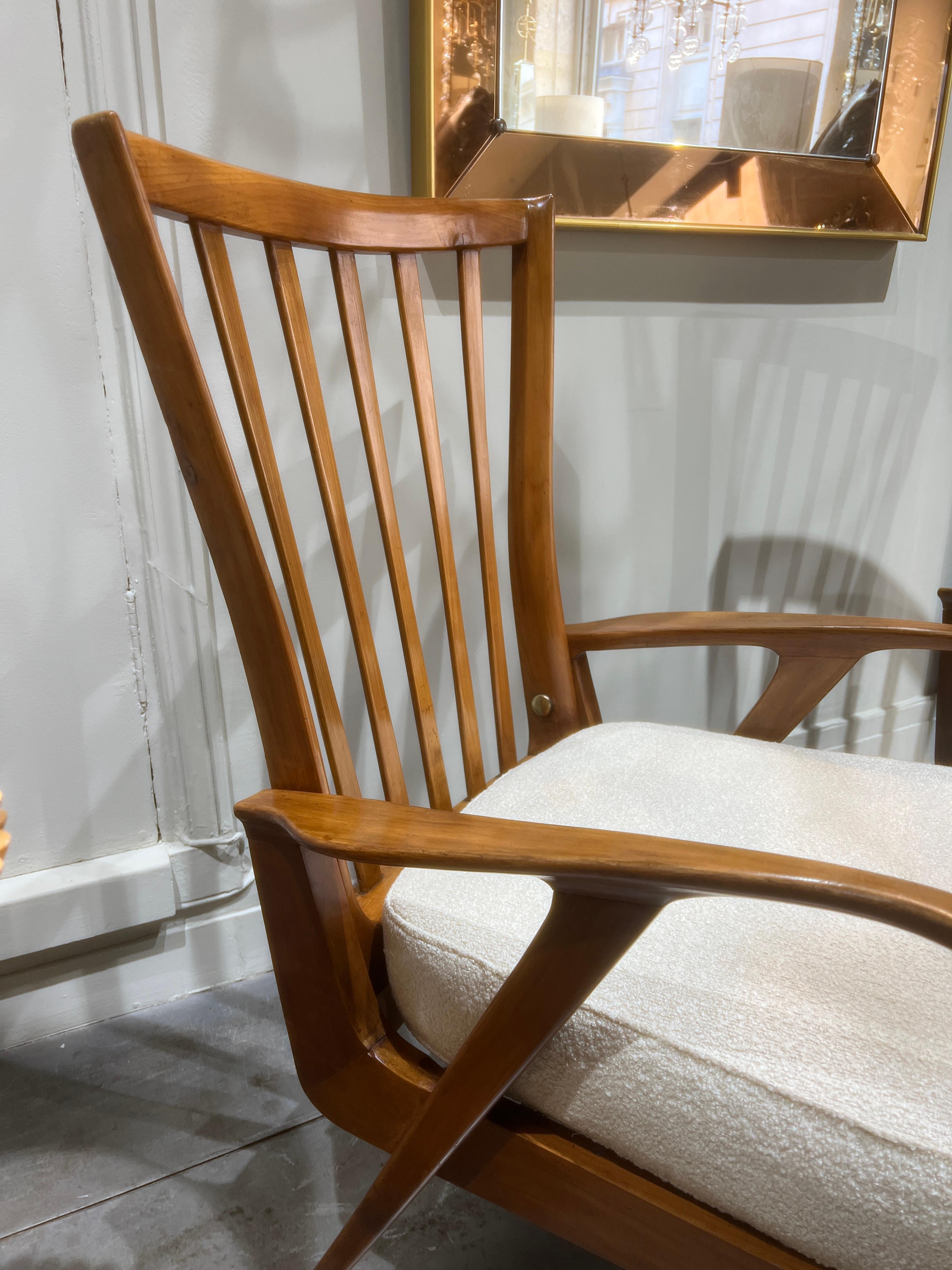 Milieu du XXe siècle Paire de fauteuils Renzo Franchi, Italie, 1950 en vente