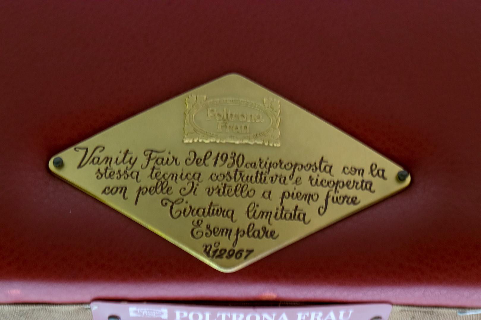 Pair of Renzo Frau Italian Leather Armchairs 