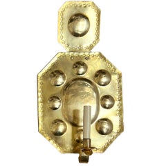 Pair of Repousse' Dutch Sconces