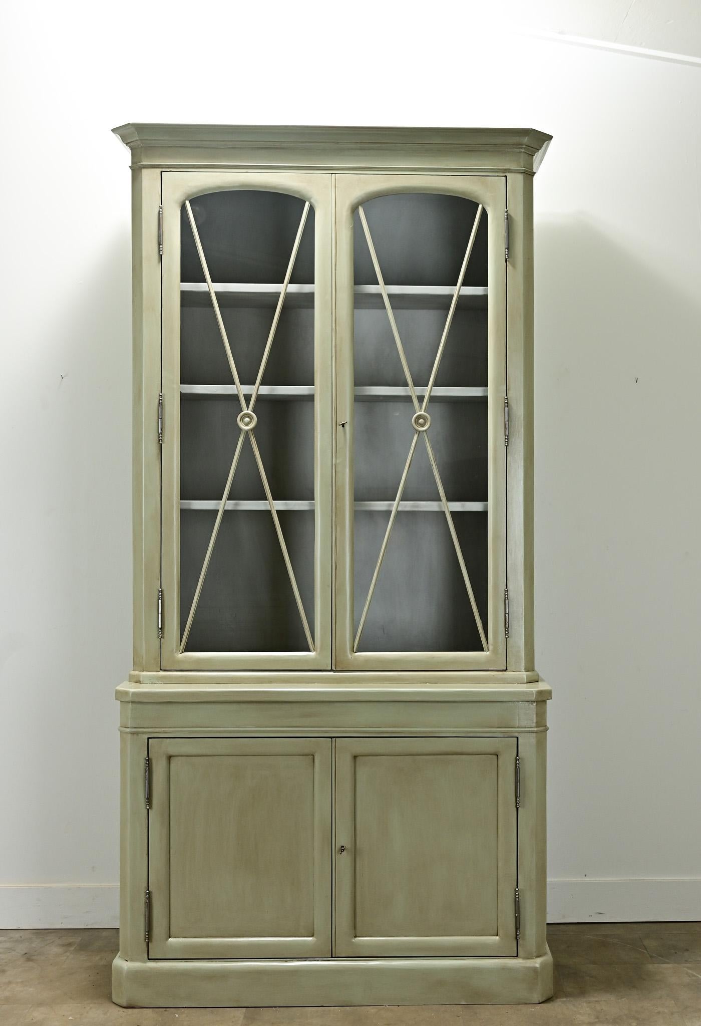 French Pair of Reproduction Louis Philippe Style Bibliotheques
