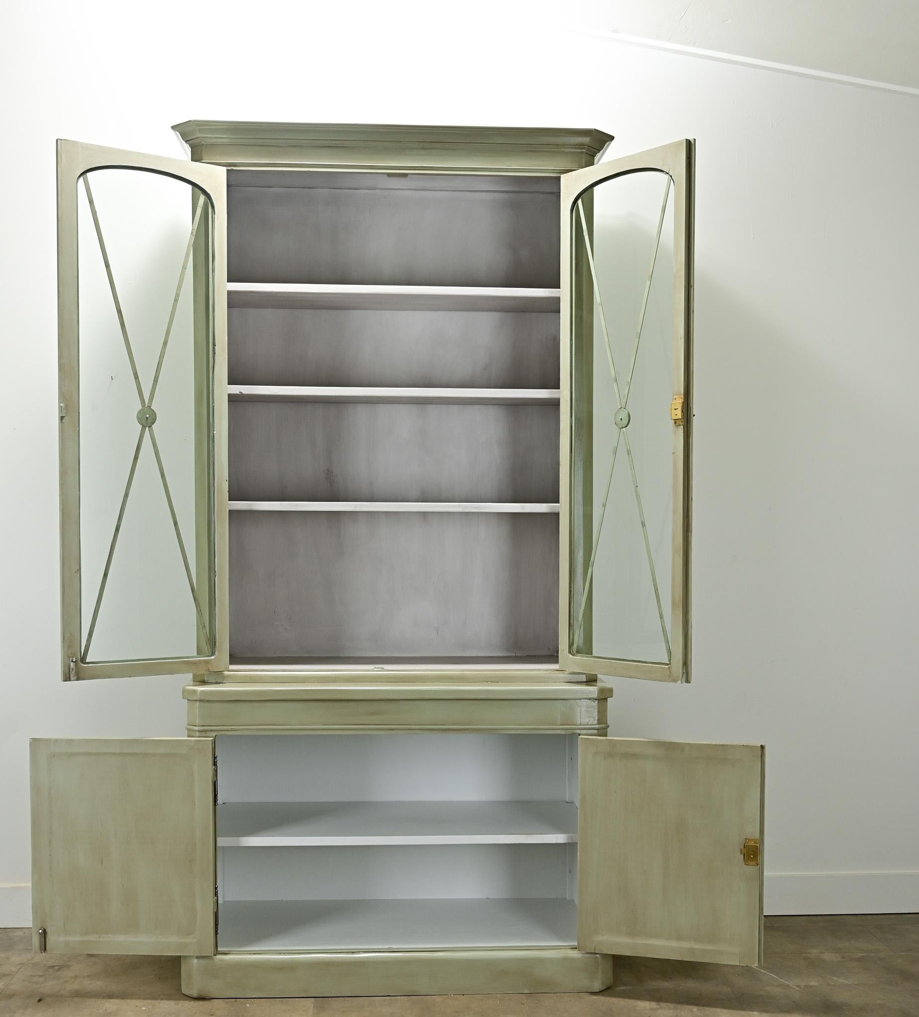 Pair of Reproduction Louis Philippe Style Bibliotheques In Good Condition In Baton Rouge, LA