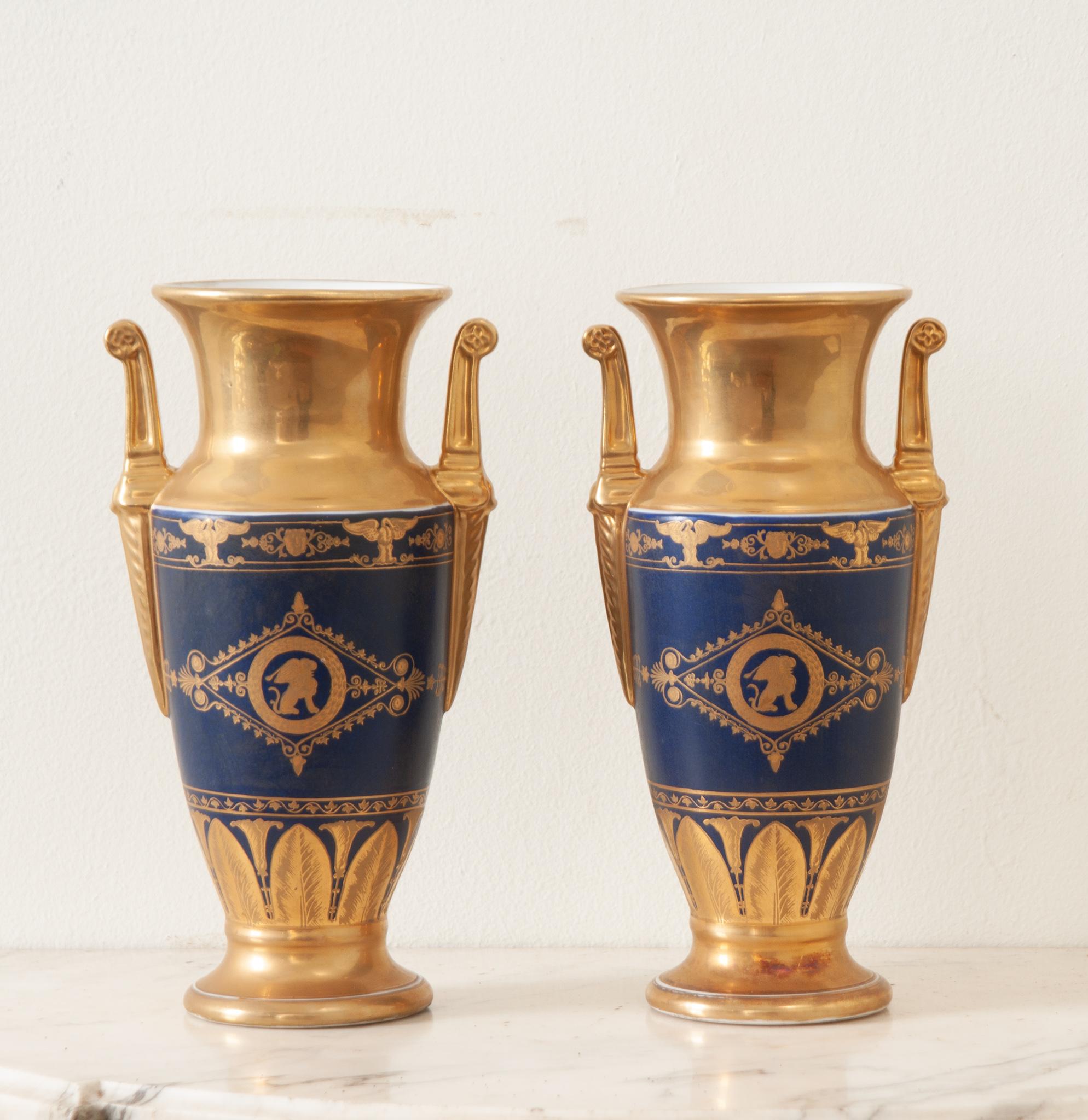 French Pair of Reproduction Napoleon III Vases