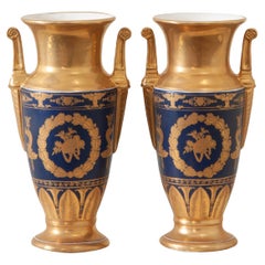 Paire de vases Napoléon III de reproduction