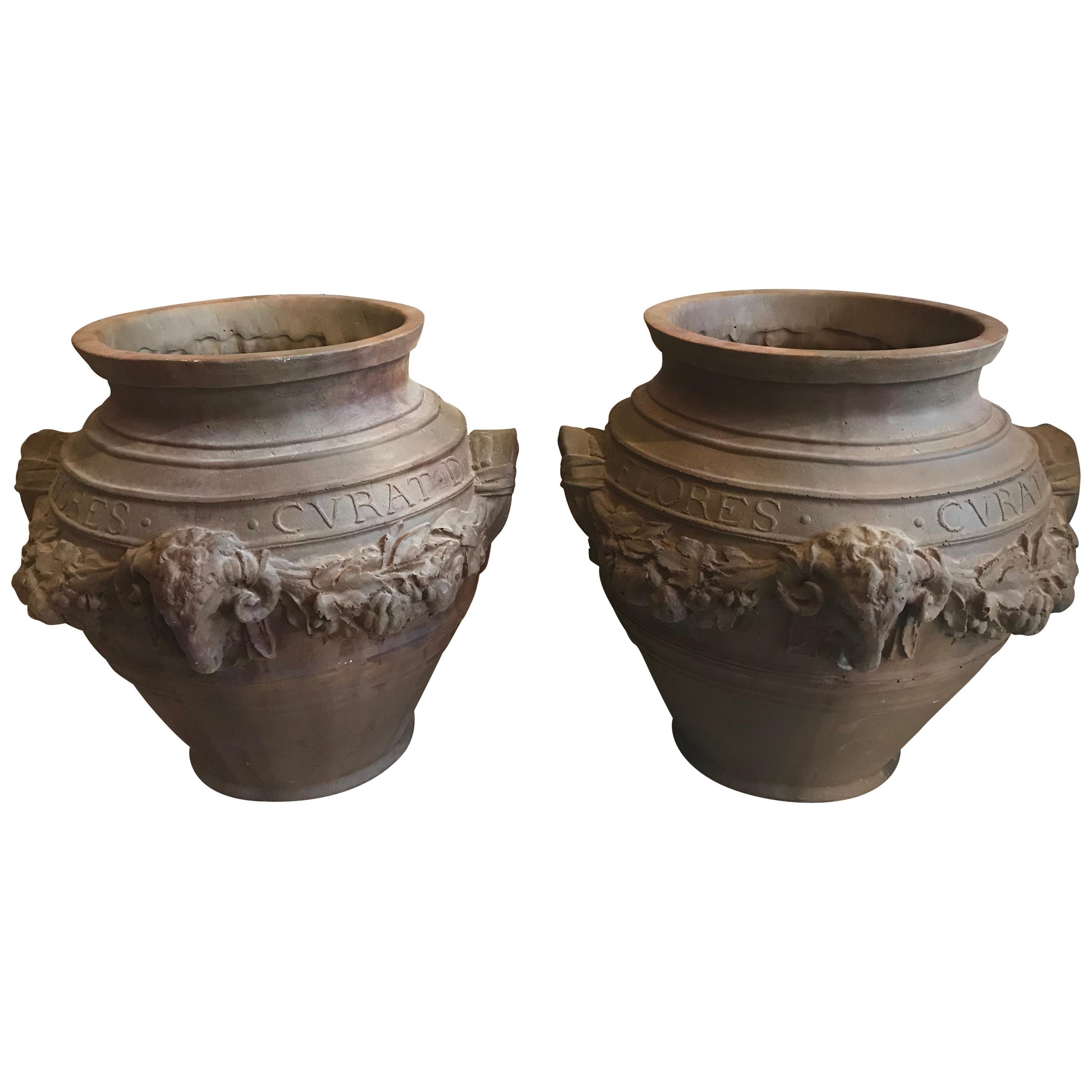 Pair of Reproduction Planters For Sale