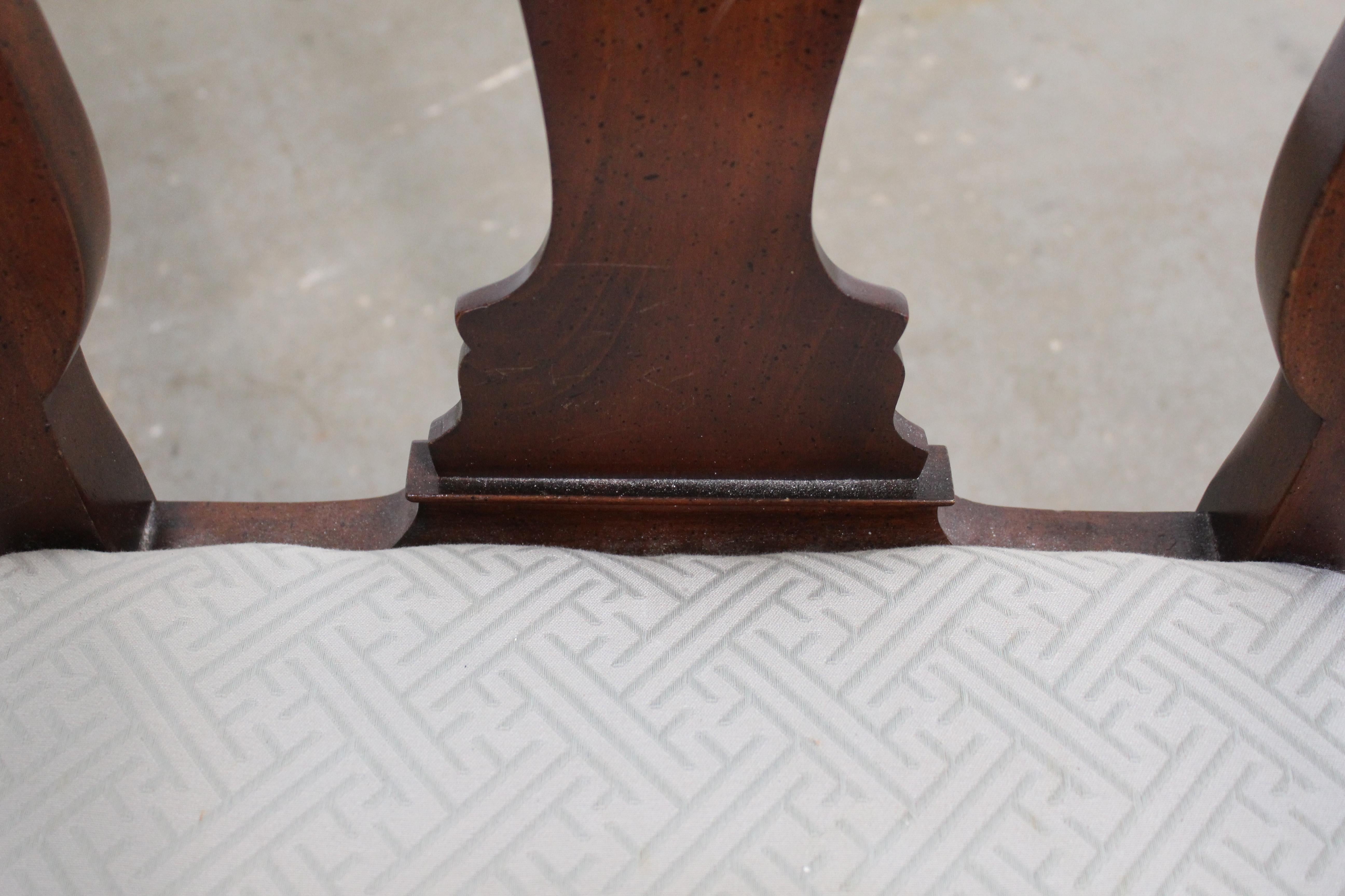 queen anne dining chair with arms