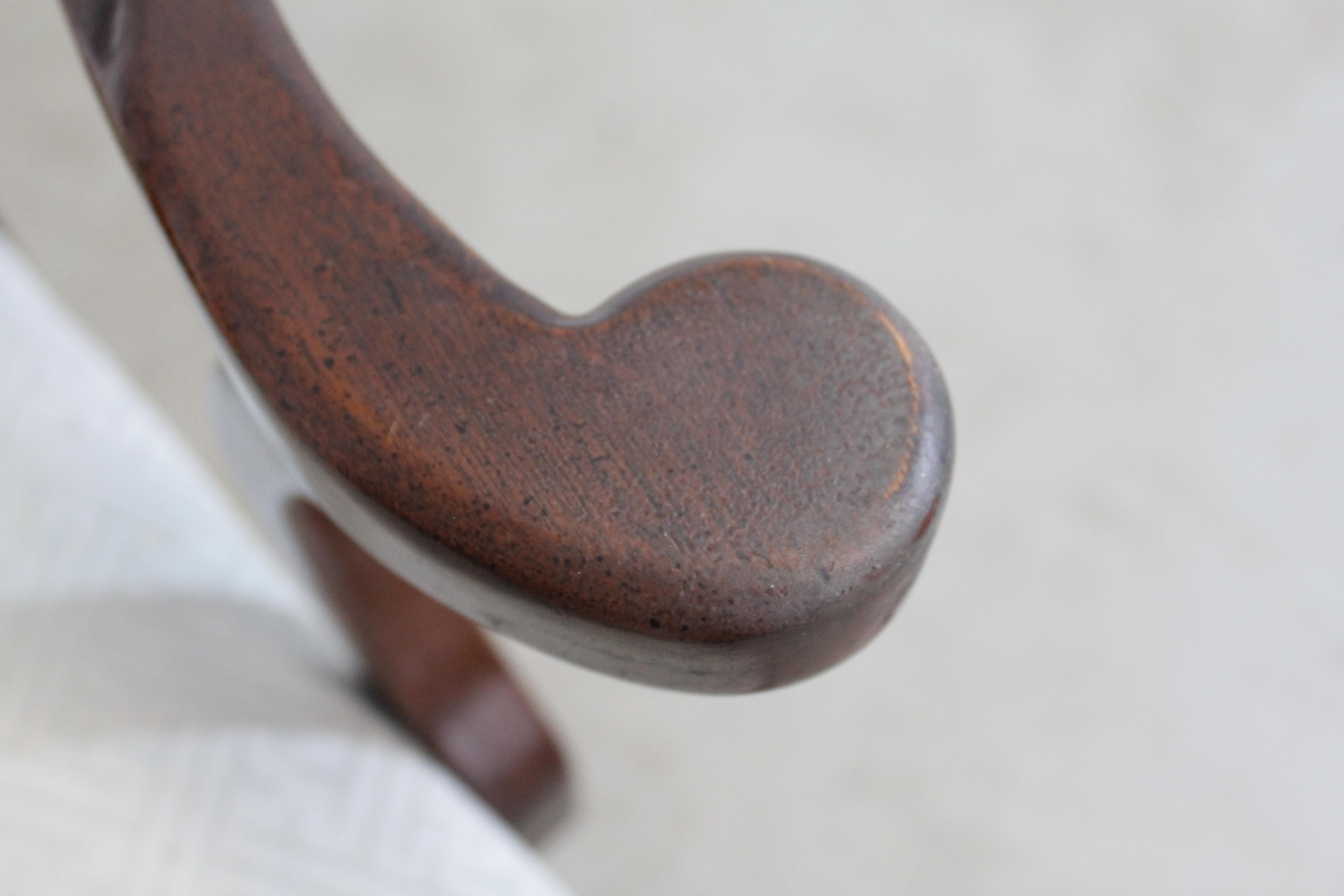 Pair of Reproduction Queen Anne Solid Mahogany Arm Dining Chairs In Good Condition For Sale In Wilmington, DE