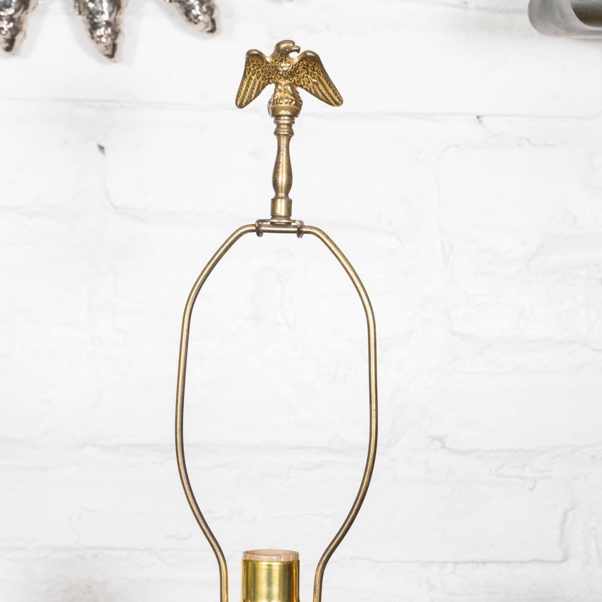 Pair of repurposed railroad light table lamps mediados del siglo XX en venta
