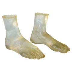 Pair of Resin Feet Sculptures