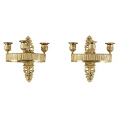 Pair of Restauration period Ormolu wall sconces