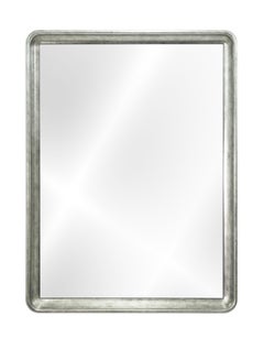 Pair Of Restoration Hardware Bi Directional Rectangular Silver Mirrors