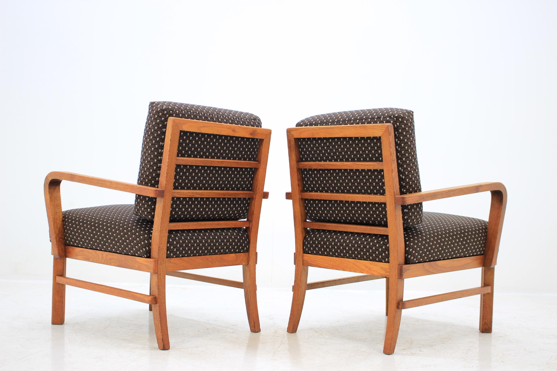Mid-20th Century Pair of Restored Armchairs, 1950s