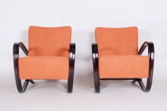 Paire de fauteuils Art déco restaurés, par J. Halabala pour UP Závody, République tchèque, années 1930