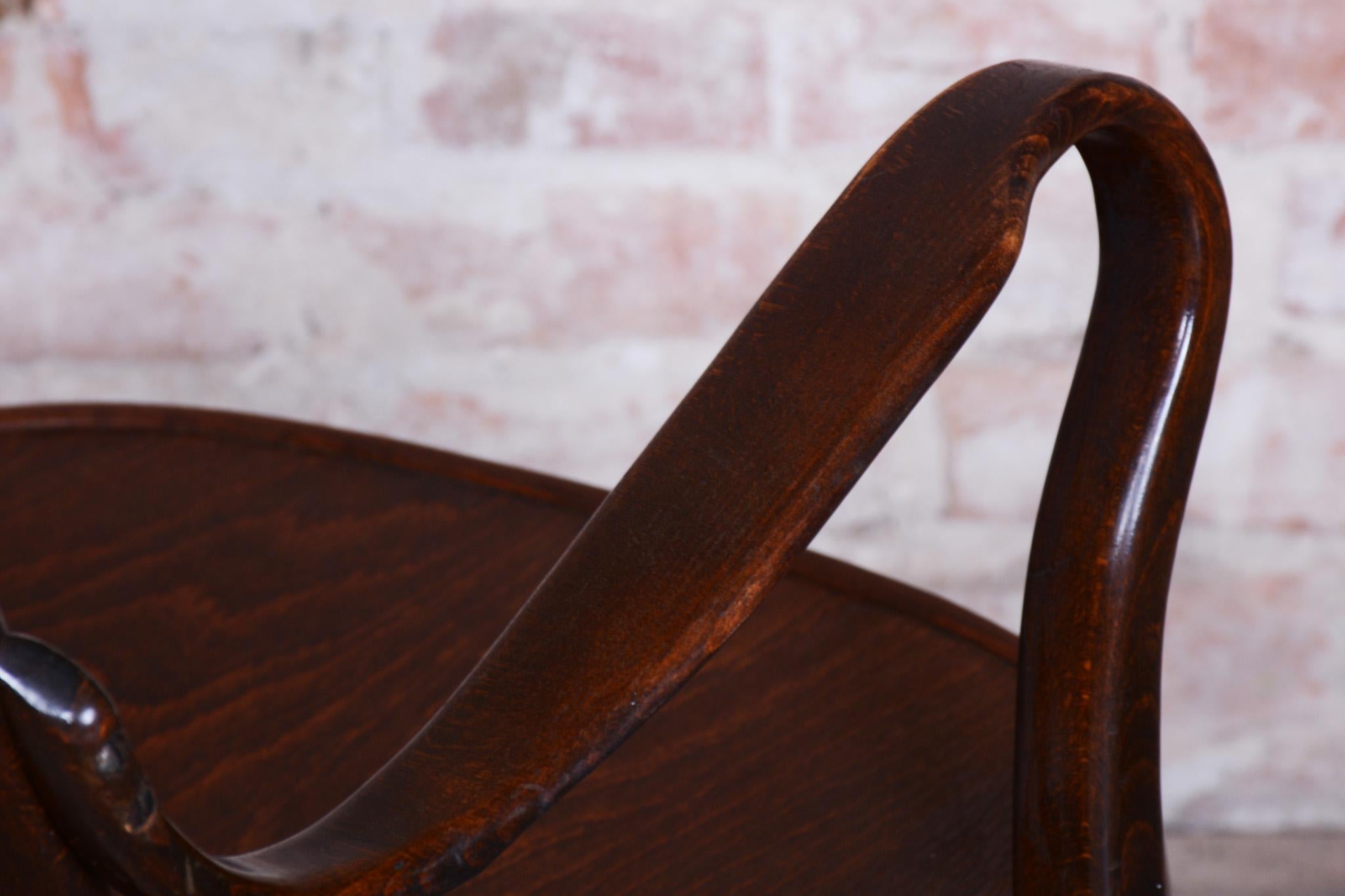 Bois Pair of Restored Art Deco Armchairs, by Josef Frank, Thonet, Beech, Czech, 1930s en vente