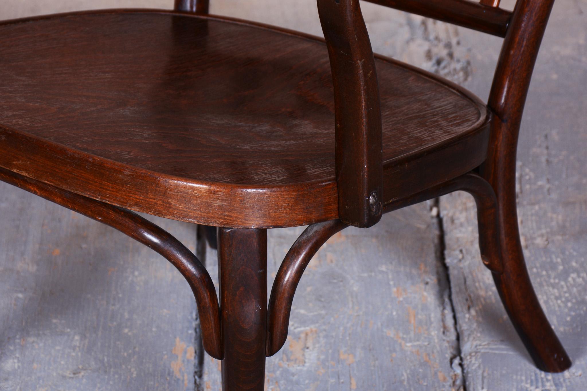 Pair of Restored Art Deco Armchairs, by Josef Frank, Thonet, Beech, Czech, 1930s en vente 2