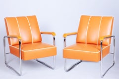 Paar restaurierte Bauhaus-Sessel, von K. Honzík für Vanický Praha, Tschechien, 1930er Jahre