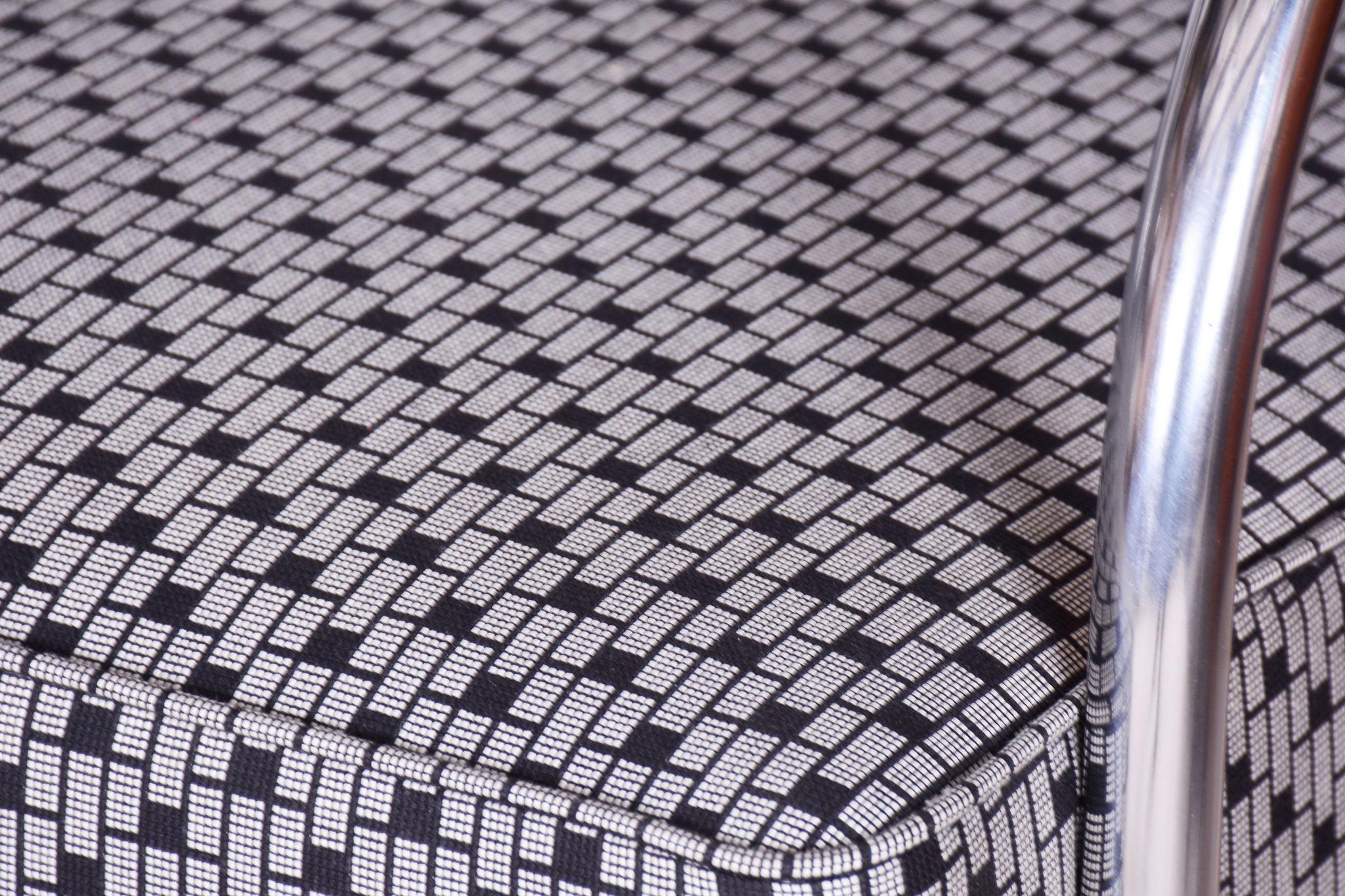 Paar restaurierte Bauhaus-Sessel, von Mücke-Melder, Chrom, Tschechien, 1930er Jahre (20. Jahrhundert) im Angebot