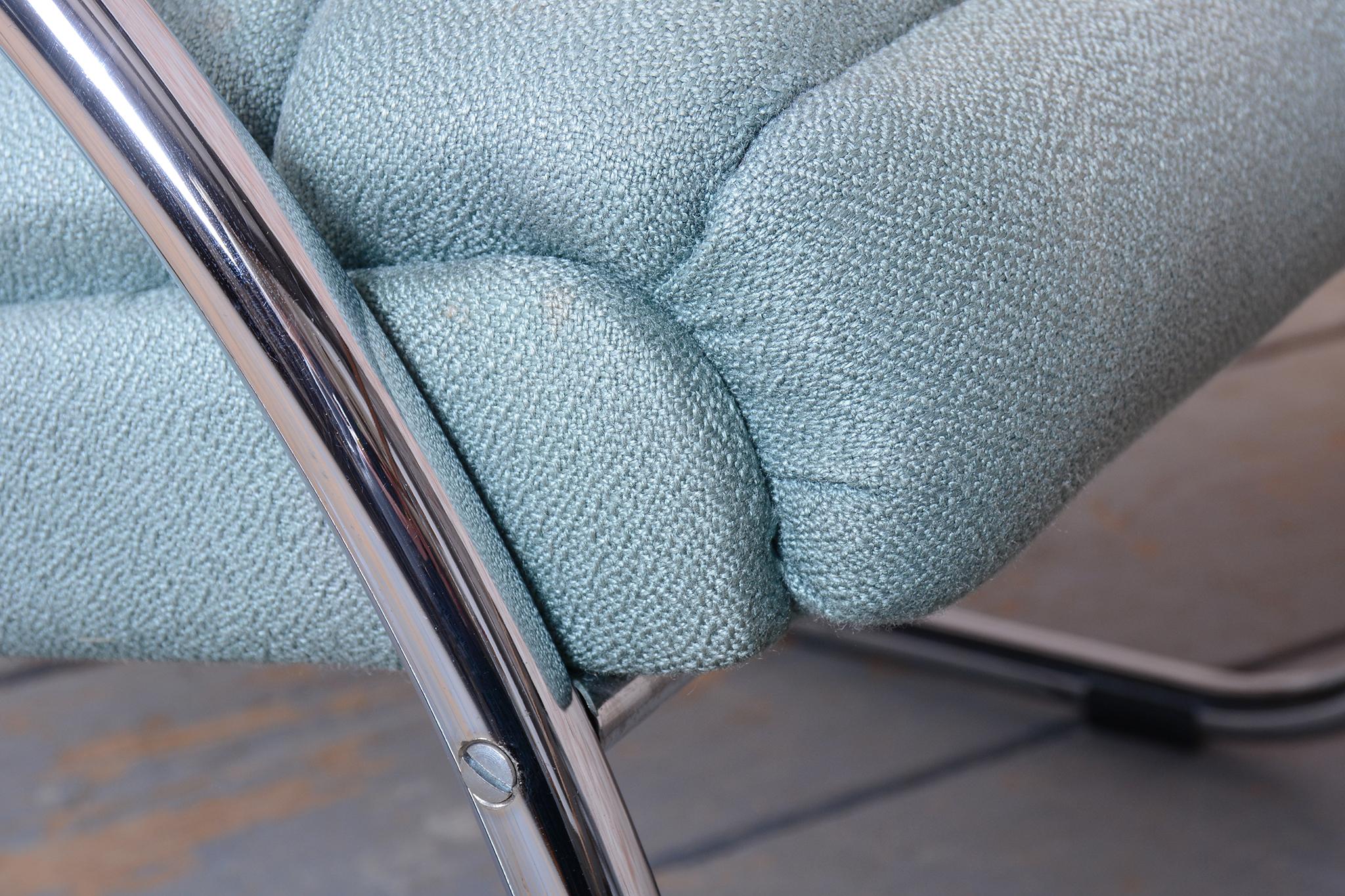 Pareja de sillones Bauhaus restaurados, de R.Slezak, modelo K32, cromados, República Checa, años 30 en venta 7