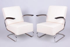 Paar restaurierte Bauhaus-Sessel, von W. Gispen für Mücke-Melder, Tschechien, 1930er Jahre