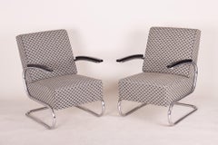 Pareja de sillones Bauhaus restaurados, de W. Gispen para Mücke & Melder, República Checa, años 30