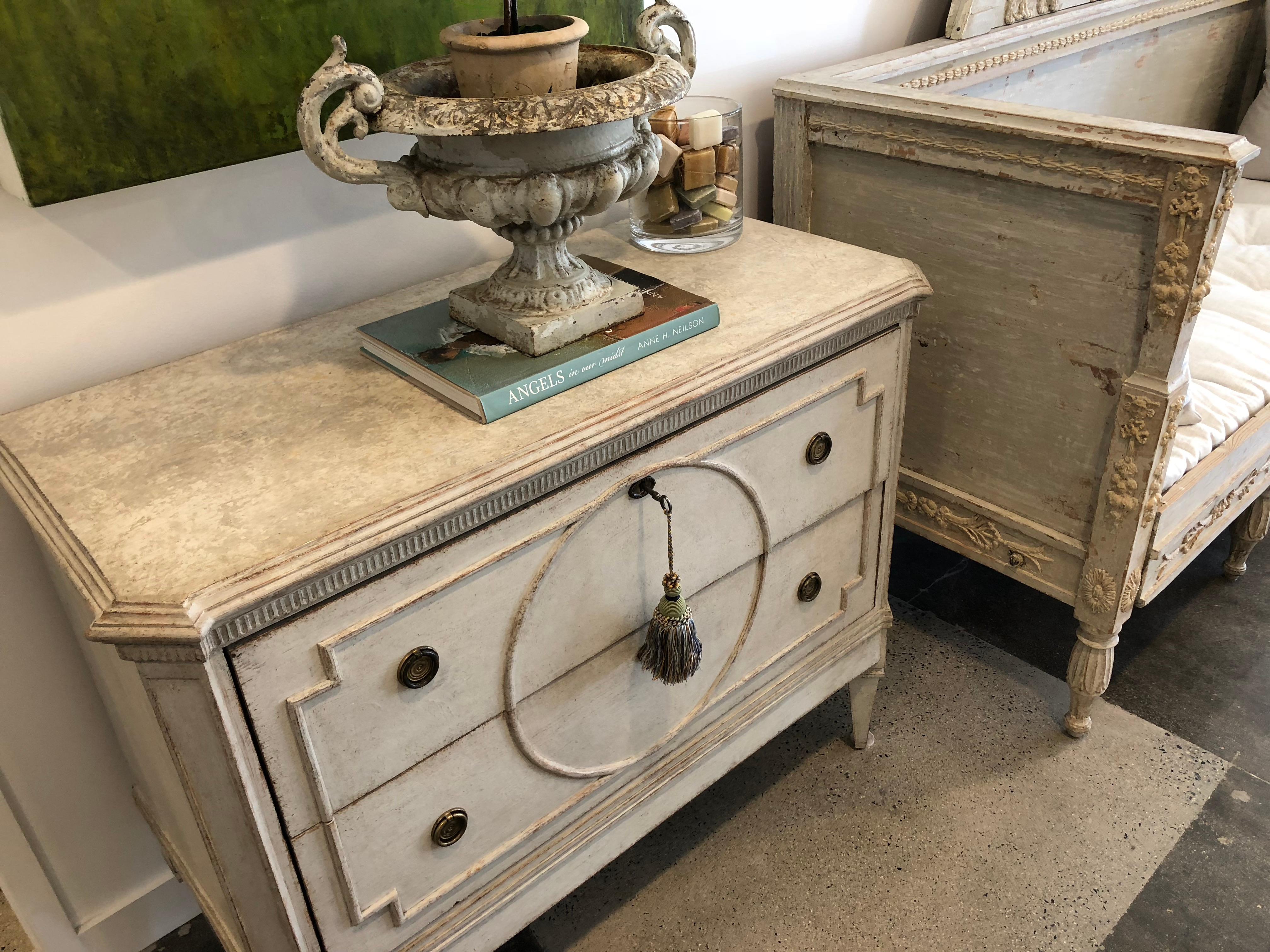 Gustavian Pair of Restored Late 19th Century Chests