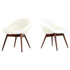 Pair of Restored Lounge Chairs by Miroslav Navratil, 1960s