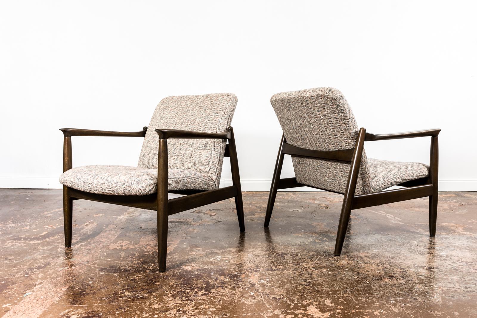 Pair Of Mid Century GFM64 Armchairs By Edmund Homa, 1960's For Sale 4