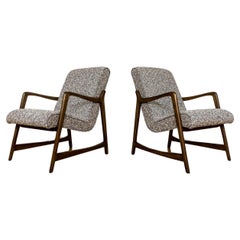 Pair Of Restored Mid Century Armchairs, Europe, 1960s